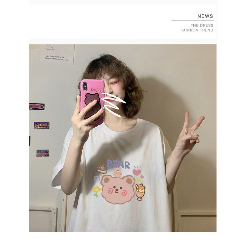 áo thun nữ unisex form rộng cute dễ thương
