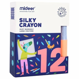 Mideer Silky Crayon- Sáp màu cao cấp cho bé ( 12 màu)