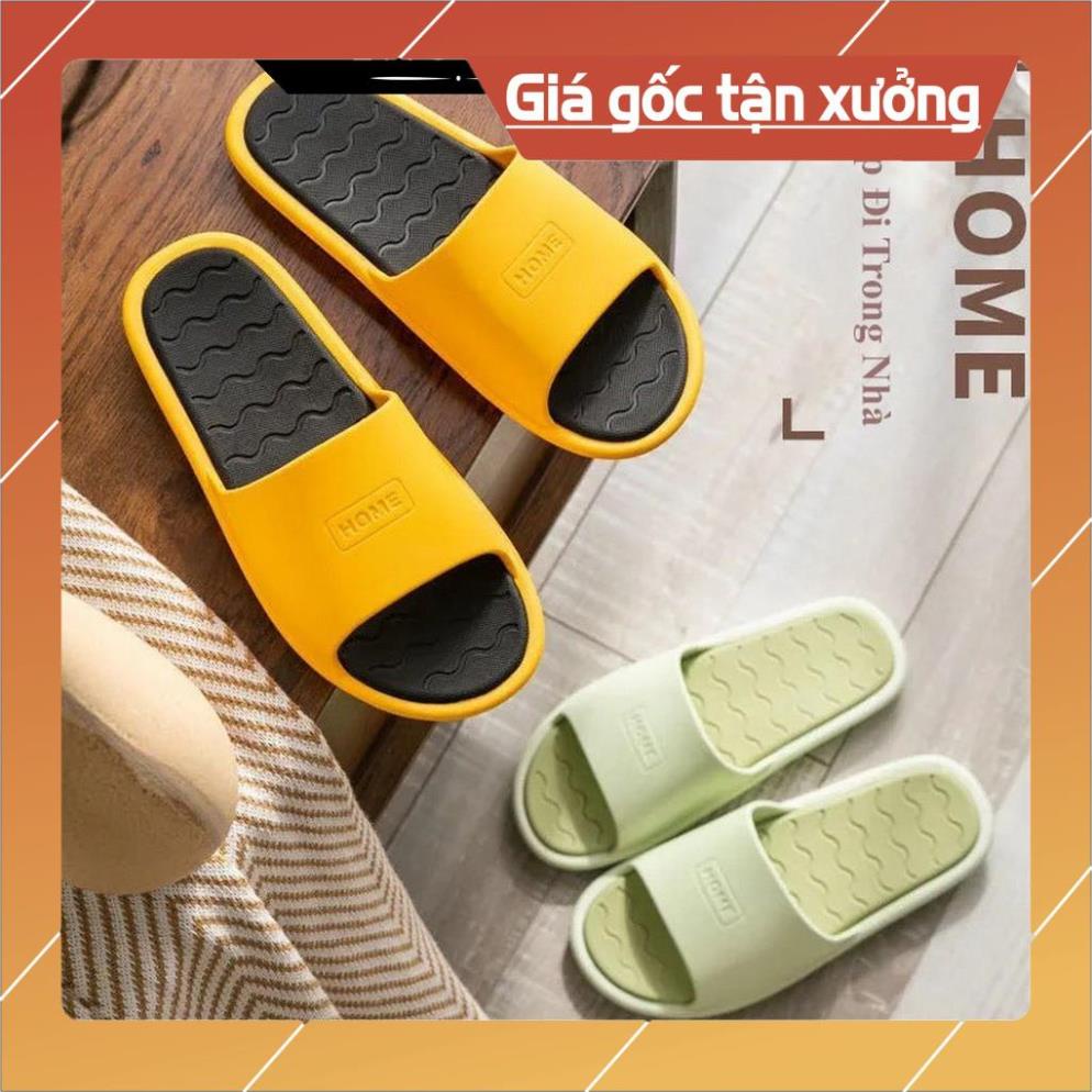 ddd [Ảnh thật] Dép Quai Ngang Home Cao Su, Đi Trong Nhà Chống Trượt Cao Cấp DP03