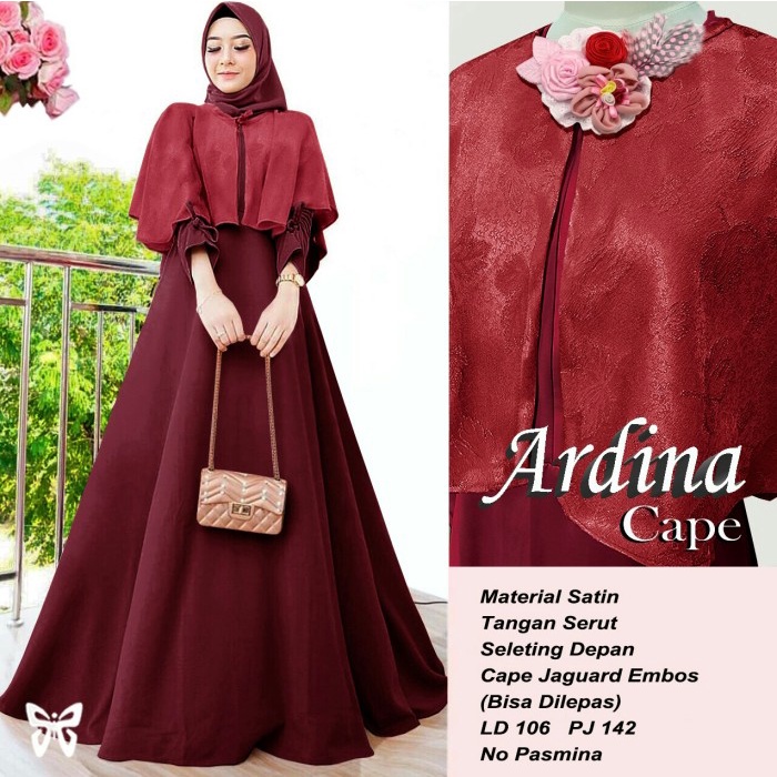 Đầm Maxi / Maxi / Đầm Ardina + Áo choàng chất lượng cao B8B9 nhập khẩu mới nhất