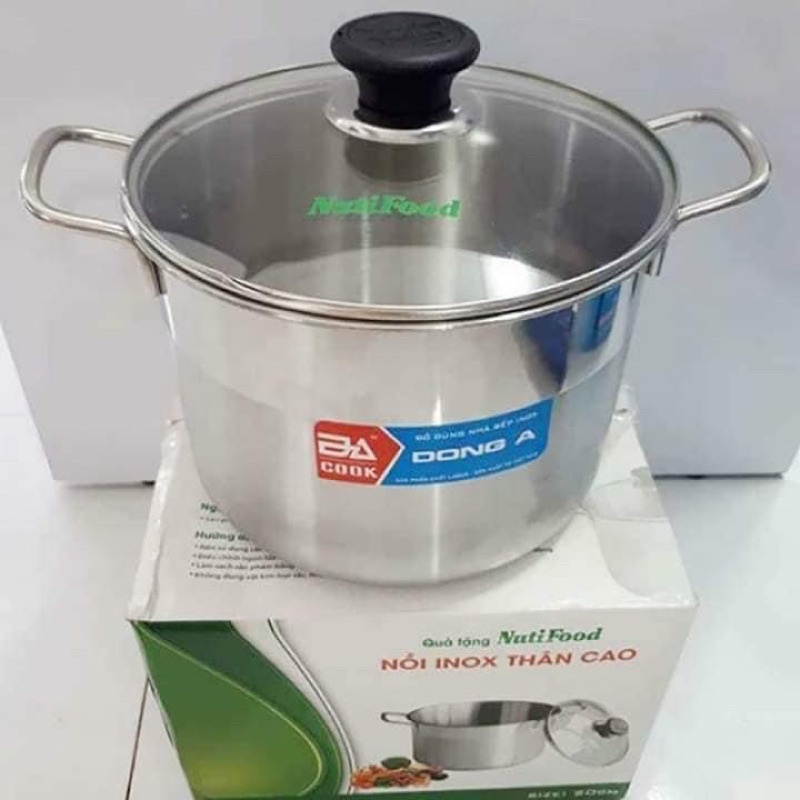 Nồi inox thân cao 20cm Đông Á ( hàng khuyến mại nutifood)