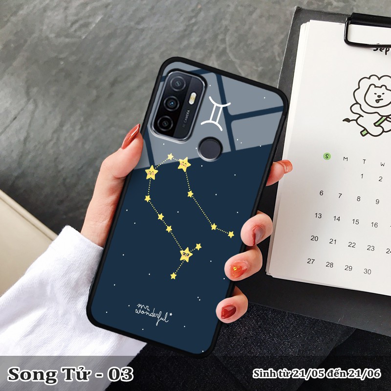 Ốp kính OPPO A53 in cung hoàng đạo