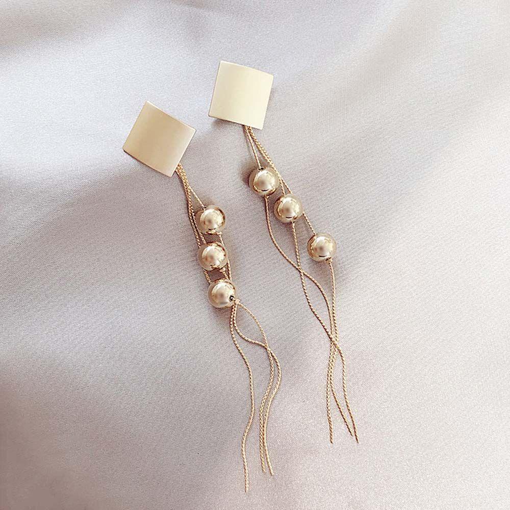 Bông Tai Hình Học Tròn / Vuông Thời Trang Hàn Quốc Cho Nữ VANES1