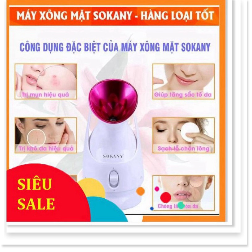 [HÀNG LOẠI 1 - GIÁ SẬP SÀN] Máy Xông Hơi Làm Đẹp Da Mặt Tại Nhà Sokany Chính Hãng