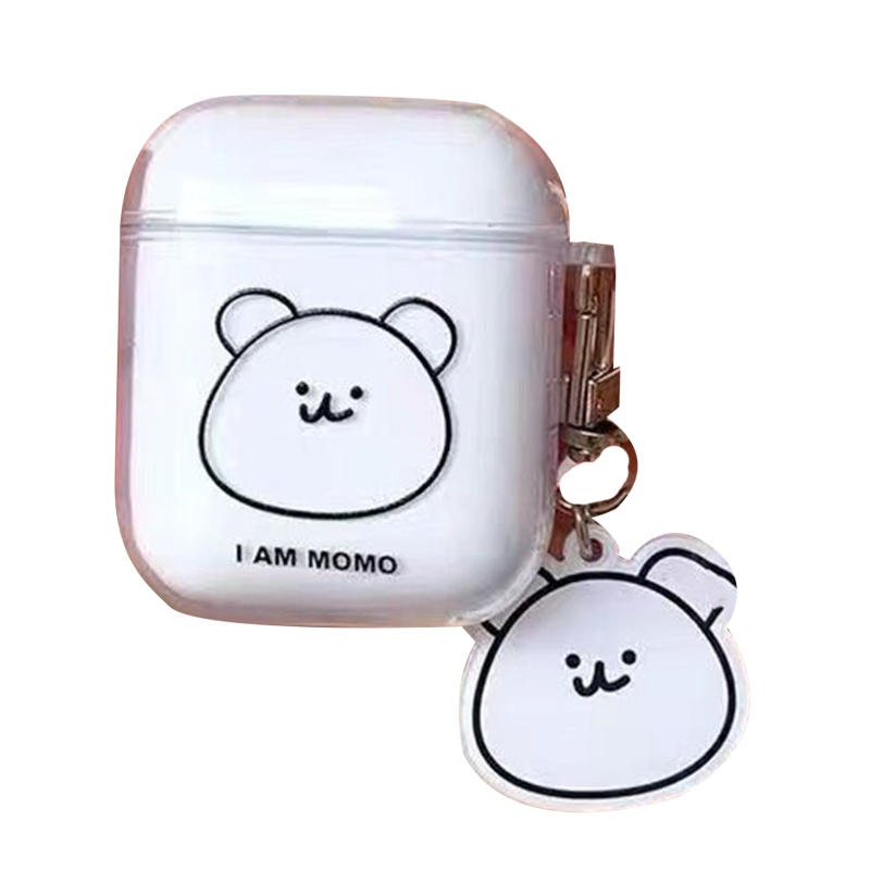 Vỏ Bảo Vệ Hộp Sạc Tai Nghe Không Dây Airpods 1 2 Bằng TPU Họa Tiết Hoạt Hình Dễ Thương