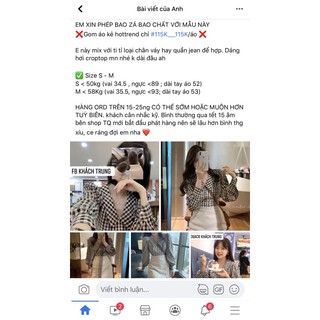 áo kẻ ( khách ghi chú tên fb nha)