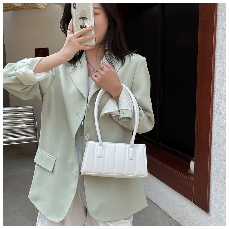 Túi Đeo Vai JASMIN NOIR Da Pu Dáng Vuông Nhỏ Phong Cách Retro Thiết Kế Đơn Giản Thời Trang Cho Nữ