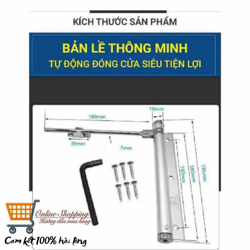 Nẹp đóng cửa tự động loại lò xo