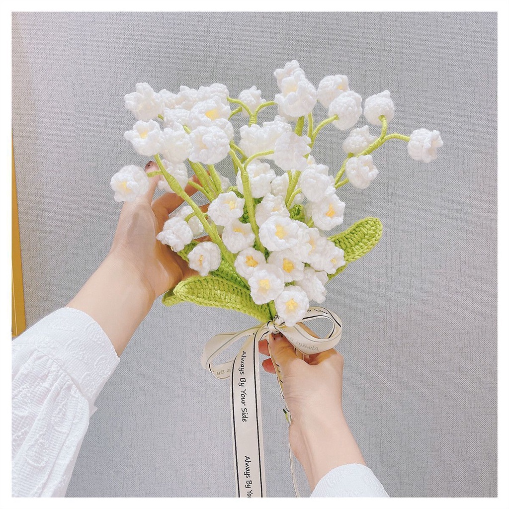 [Diy] Bó Hoa Lily Của Thung Lũng Dệt Kim Thủ Công Diy#hoa handmade#hoa len#len handmade#len đan hoa