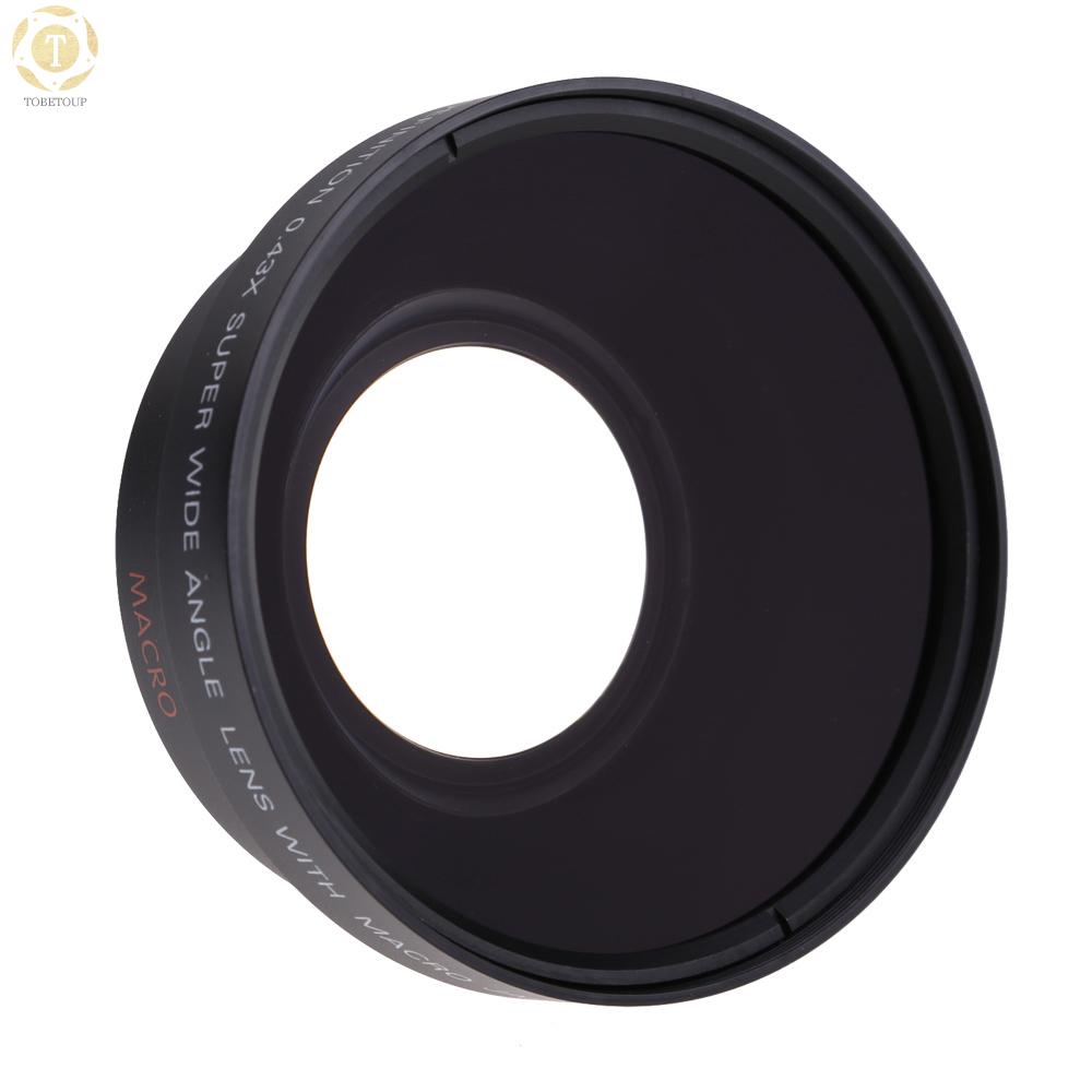 Ống kính góc siêu rộng 0.43× độ phân giải cao cho 67mm Canon Rebel T5i T4i T3i 18-135mm 17-85mm / Nikon 18-105 70-300VR