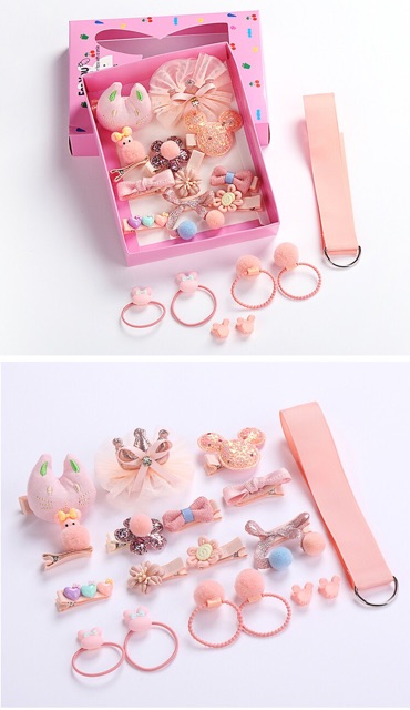 Hộp kẹp tóc 18 chi tiết cho bé gái For You