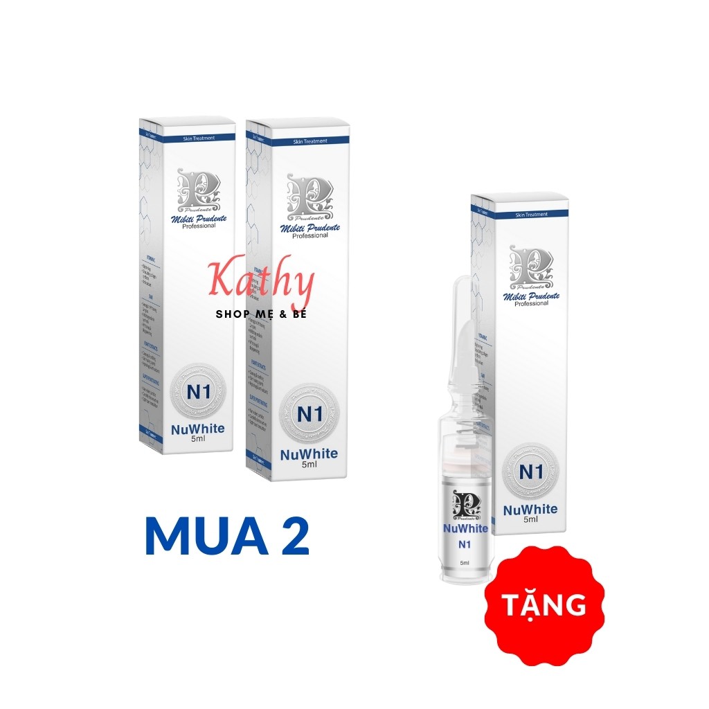 [SALE SỐC GIẢM 30% + MUA 2 TẶNG 1] Kem Làm Hồng Nhũ Hoa Mibiti Prudente Nuwhite N1 5ml CHÍNH HÃNG – Xuất xứ Hoa Kỳ