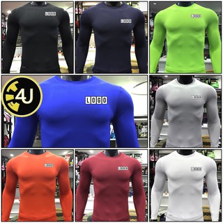 Áo tập gym nam body 6 múi dài tay thể thao áo đá banh đá bóng màu trắng màu đen màu xanh màu cam