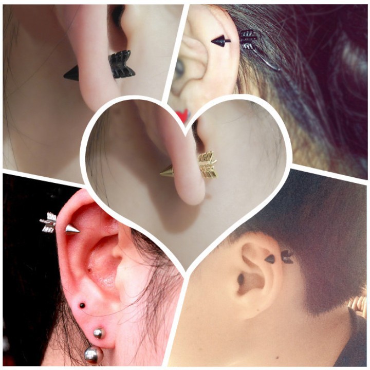 Bông Tai Nam Titan Không Đen TT 1365 - 1 cặp