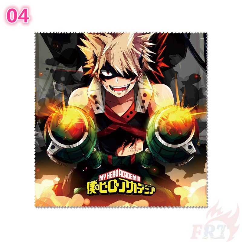 ★ Dụng Cụ Vệ Sinh Mắt Kính Họa Tiết Anime My Hero Academia ★ 1 Khăn Lau Kính, Màn Hình Điện Thoại