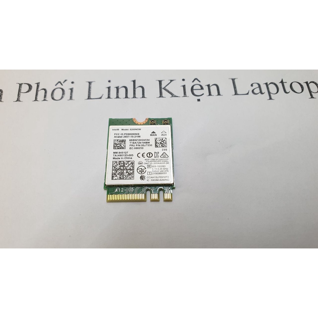 Card WiFi Intel AC 8260NGW Chuẩn M2 NGFF ( Hàng Đẹp )