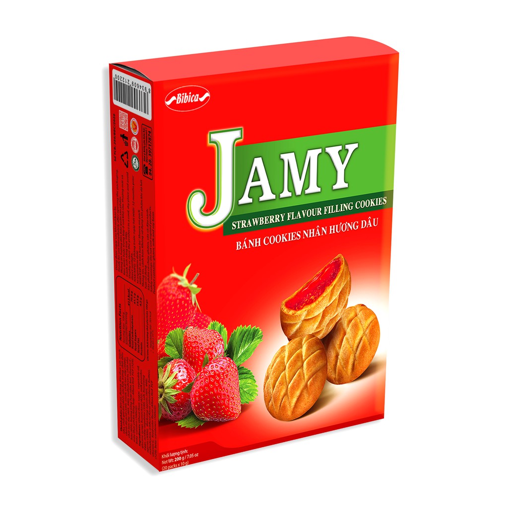 Bánh Jamy Nhân Mứt hộp 200 gram Bibica