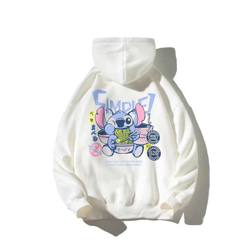 Áo hoodie nỉ unisex form rộng Hoạt Hình Ăn Mỳ nam nữ ulzzang Nam Anh 24 | BigBuy360 - bigbuy360.vn