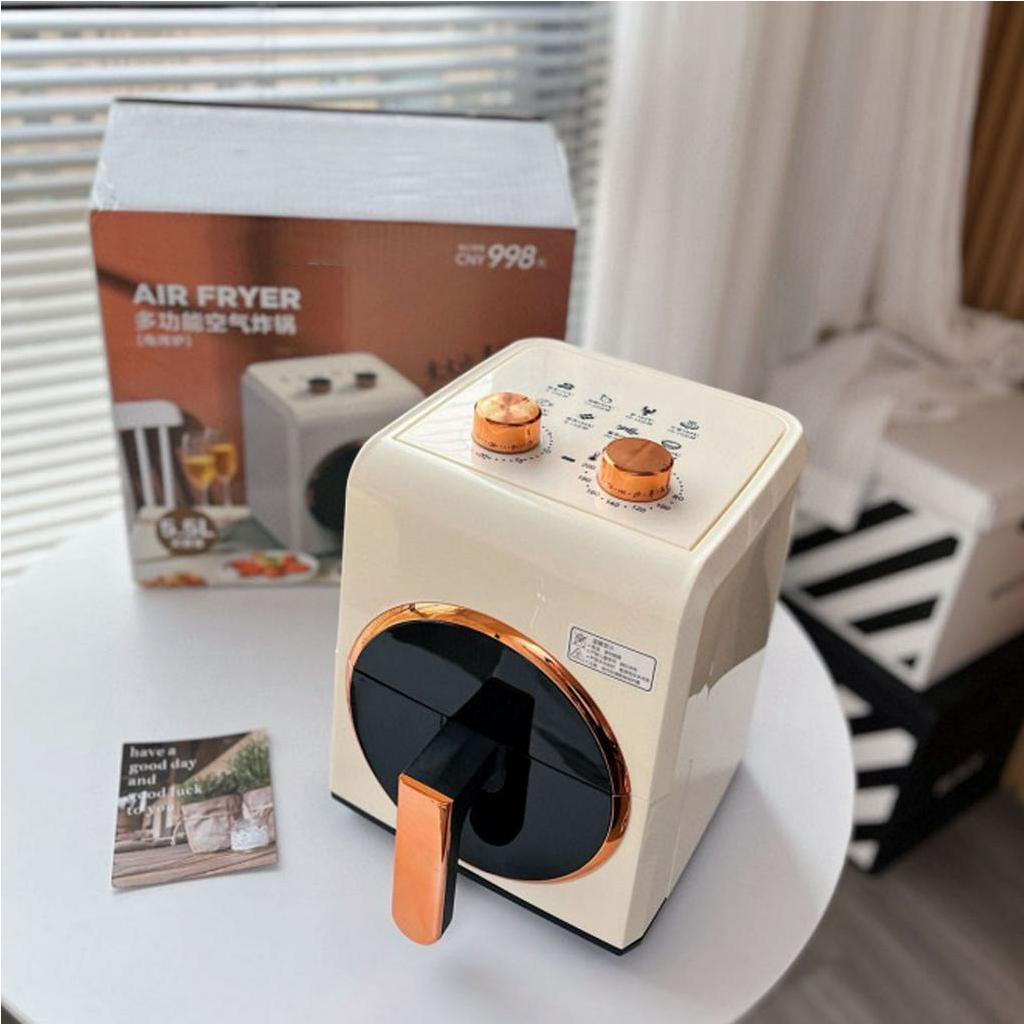 Nồi chiên không dầu, 5.5L, Có Công Tắc Núm Mokapick