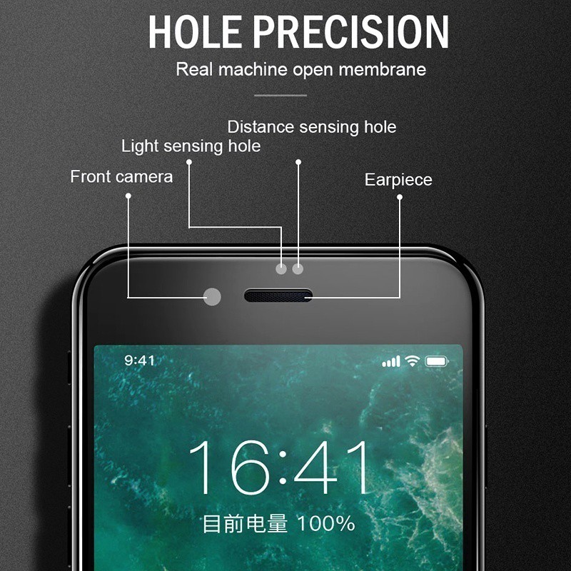 Toughened 6D curved tempered glass for iPhone 6 6S 7 8 6P 7P 8P X
