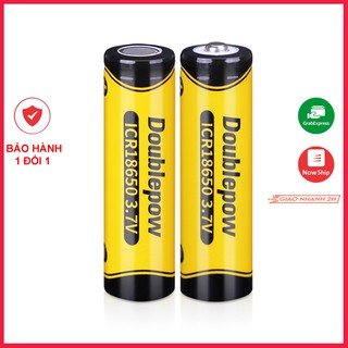 Pin sạc Doublepow 18650 3.7V 1200mAh chính hãng, dung lượng chuẩn dùng cho quạt MINI đèn pin tông đơ cắt tóc