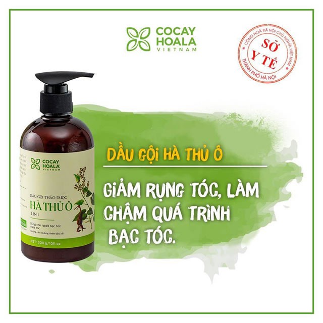 Dầu Gội Thảo Dược Hà Thủ Ô Giảm Rụng Tóc, Giảm Bạc Tóc, Kích Thích Sắc Tố Mầm Tóc Làm Đen Tóc- Lizan