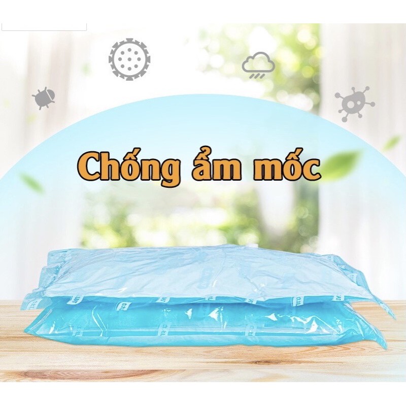 Túi hút chân không cất quần áo Kitai Nhật Bản size 80cm*100cm mẫu VAN HÚT cải tiến hơn( HÀNG CHÍNH HÃNG )