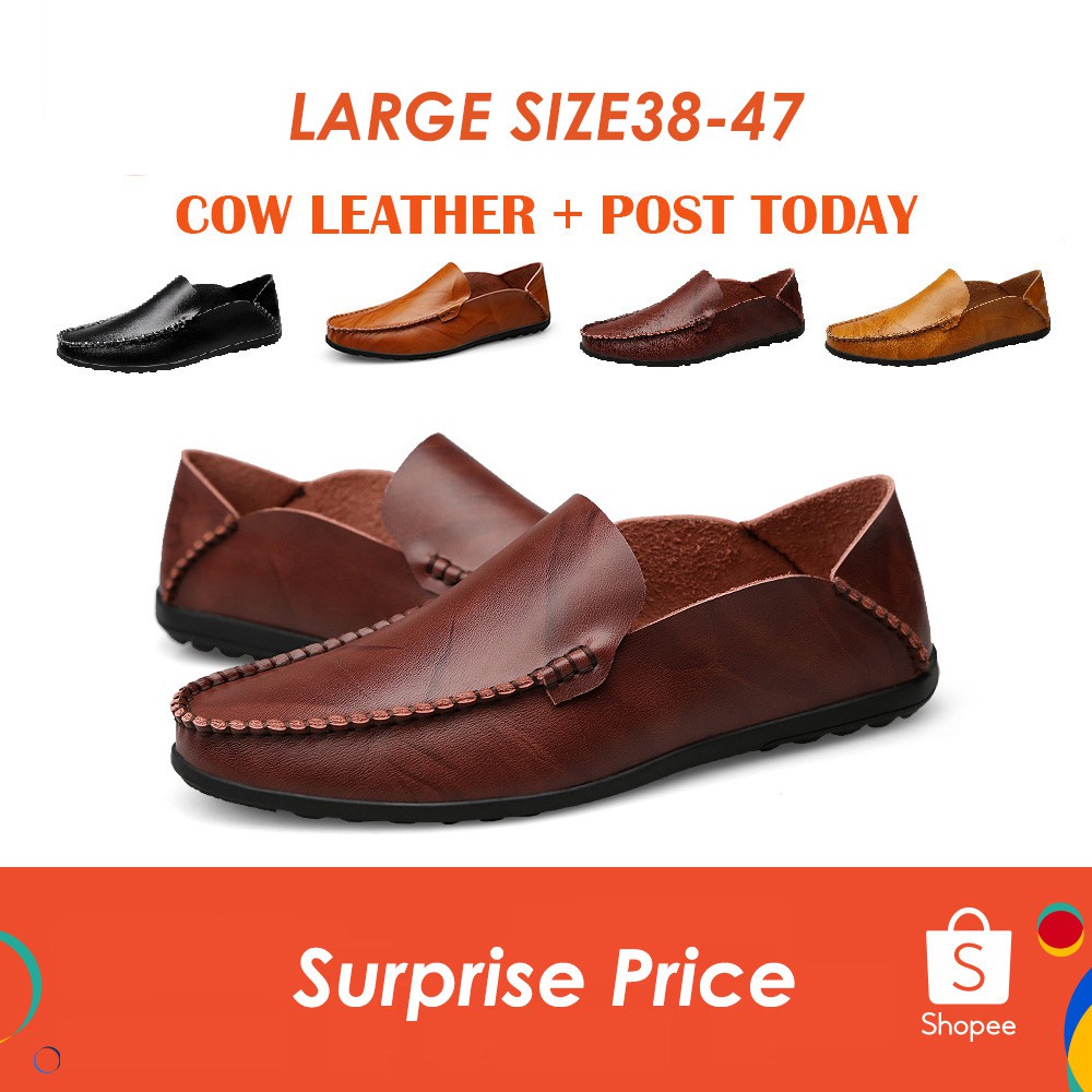 [BAIYAN] Giày lười nam Giày da thông thường Doug Boat Leather Driving Shoes Slip On Men Loafers