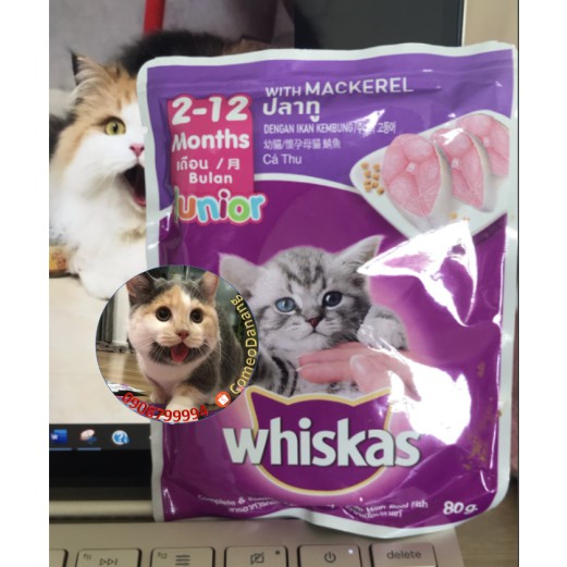Pate mèo con Whiskat 85gr