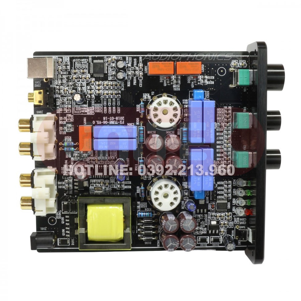 Ampli FX-Audio TUBE 06 Chạy 2 Bóng 6N3 Preamplifier Đèn, Chỉnh BassTreble DC3909