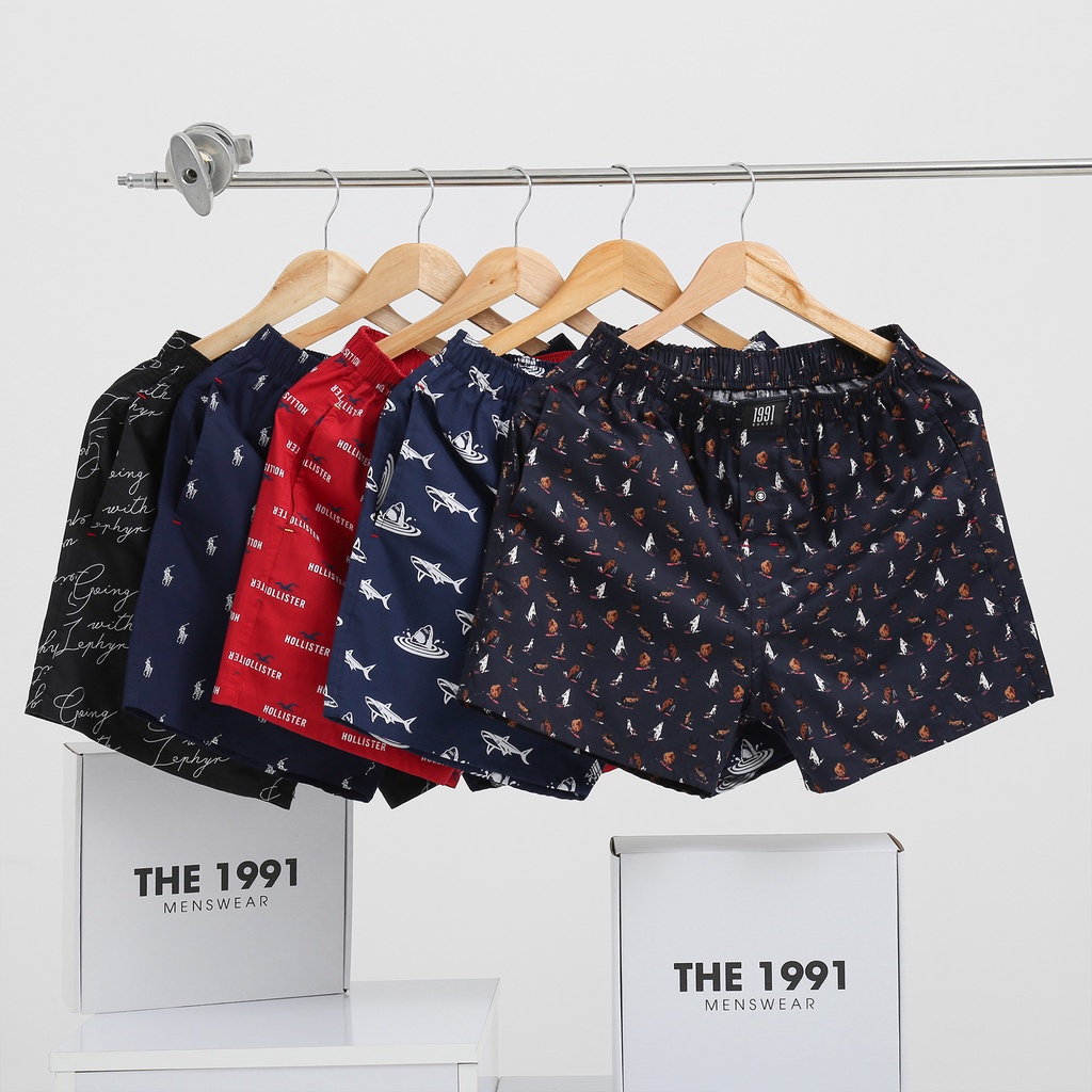 [Xả Kho - Giao Màu Ngẫu Nhiên] Quần Ngủ Nam THE 1991 Quần Đùi Nam Mặc Nhà