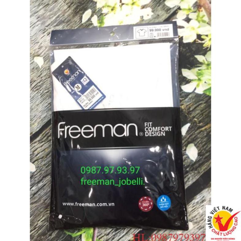 Freeman TSF315[hình thật +video] áo thun tay ngắn cổ tim mặc lót, mặc ngủ, dạo phố, thể thao thương hiệu chính hãng