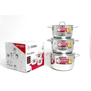 BỘ NỒI 3 đáy Nắp Phẳng (18+20+22CM) - EXTREME INFINITY - 180827