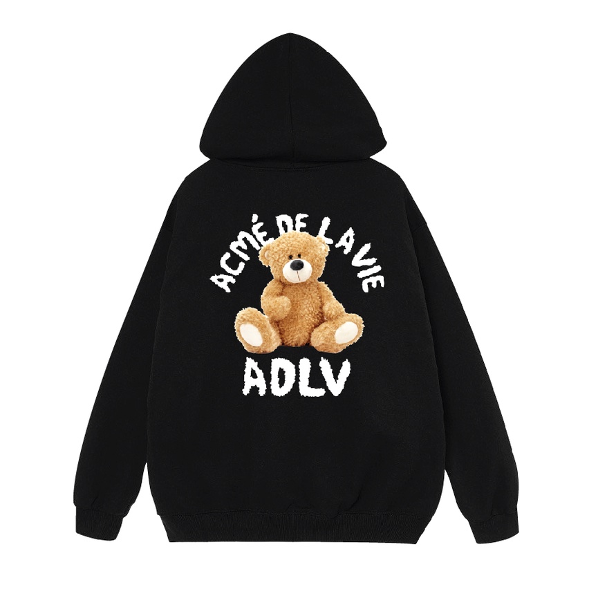 Áo Hoodie Gấu TEDDY ADLV nỉ bông dày mịn, mũ 2 lớp, có túi, áo nỉ nam nữ dáng unisex