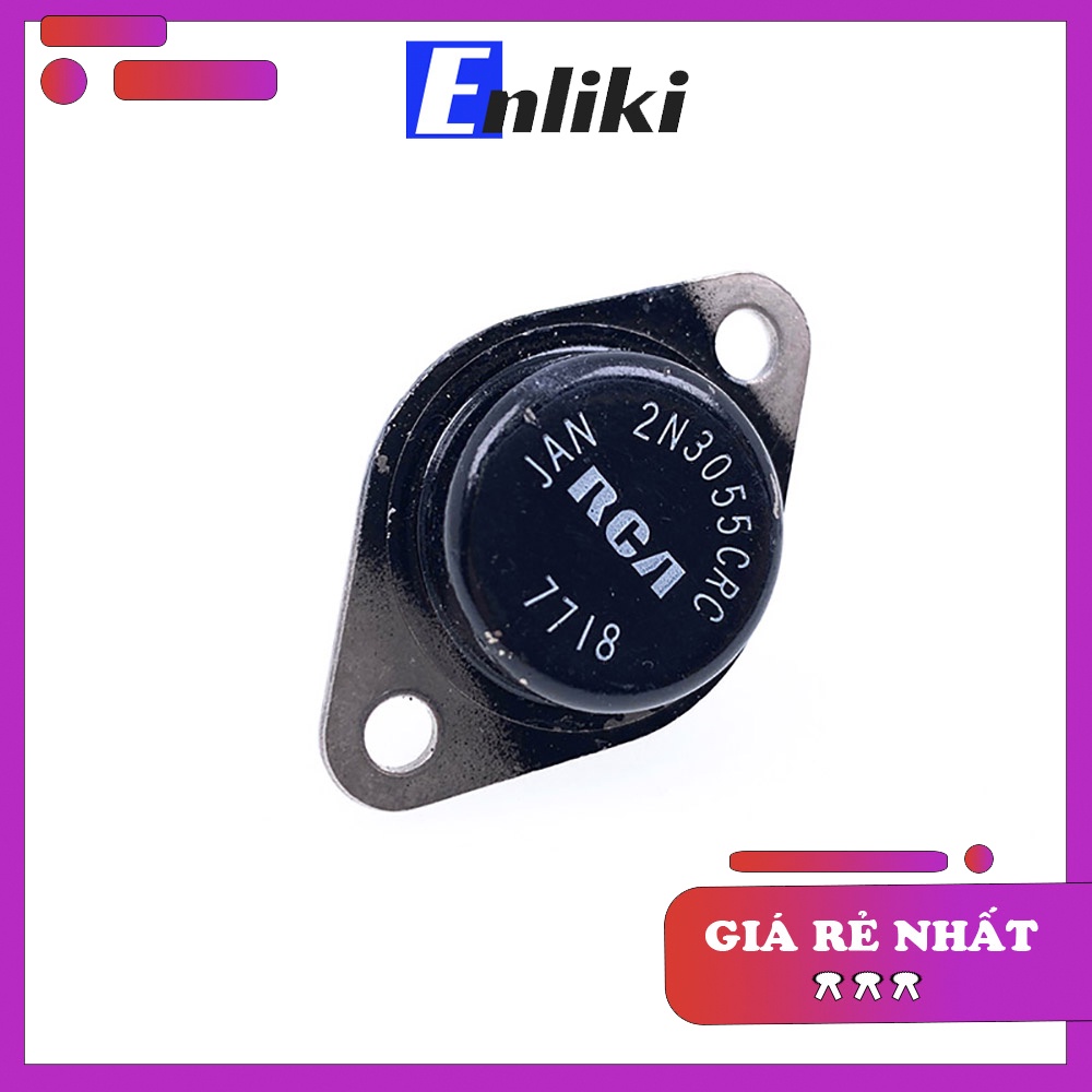 2N3055 Transistor NPN 15A100V TO-3 CRC Đen Linh kiện tháo máy