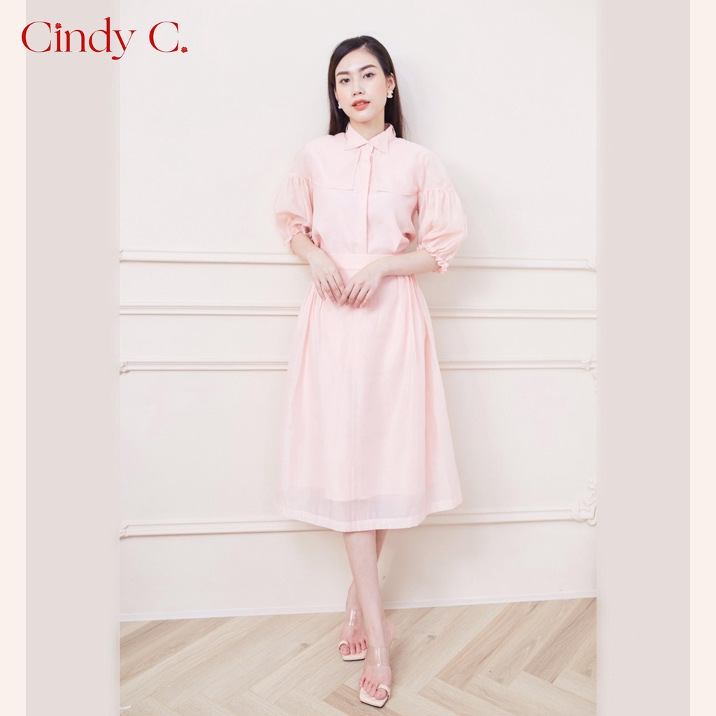 Áo Sơ Mi Donna CINDY C Chất Liệu Organza Tiểu Thư Bánh Bèo 517