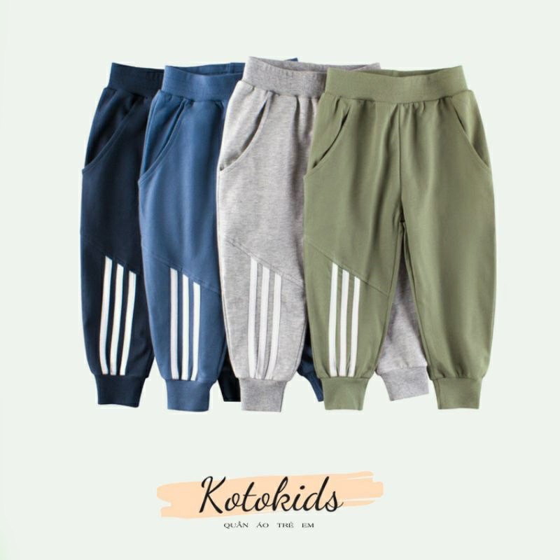 Quần Thể Thao Kẻ Sọc Cho Bé 4 Màu Size 8-20kg