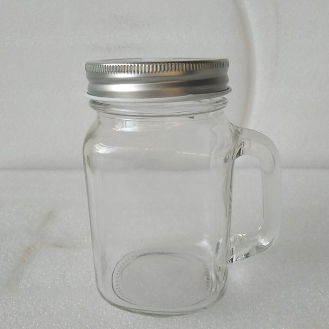 [Mã LIFE10K1904 giảm 10K đơn 20K] [Sỉ] Cốc Ly Chai Có Quai Cầm Thủy Tinh Trà Sữa 450ML Nắp có lỗ | BigBuy360 - bigbuy360.vn