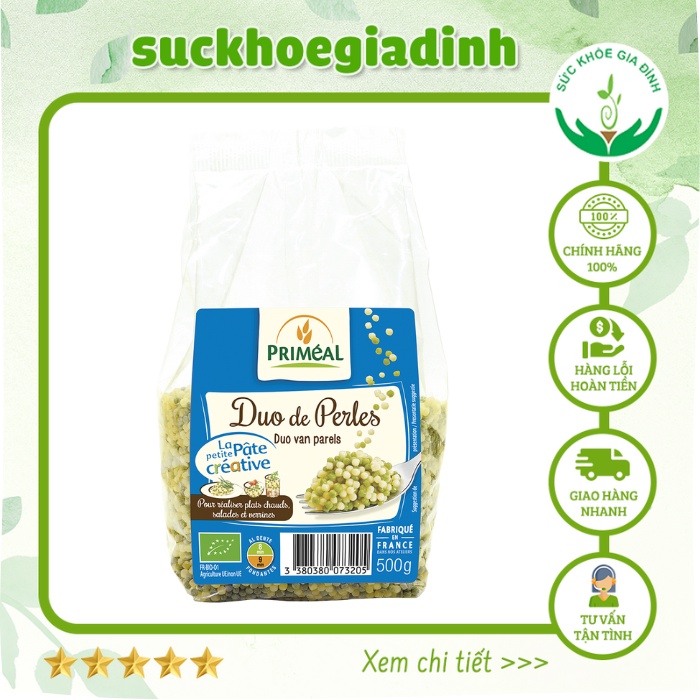 [date 7.2023] Nui Rau Củ 2 Màu Hữu Cơ Primeal 500g