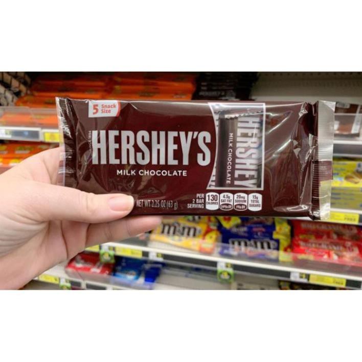 Kẹo Socola Hershey's Milk Chocolate with Almonds 5 Packs 63g