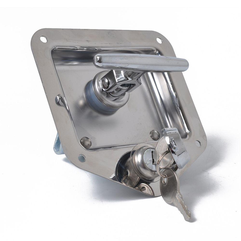 MAYSHOW Ổ Khóa Cửa Tủ Chén Nhà Để Xe Hình Chữ T Bằng Thép Không Gỉ