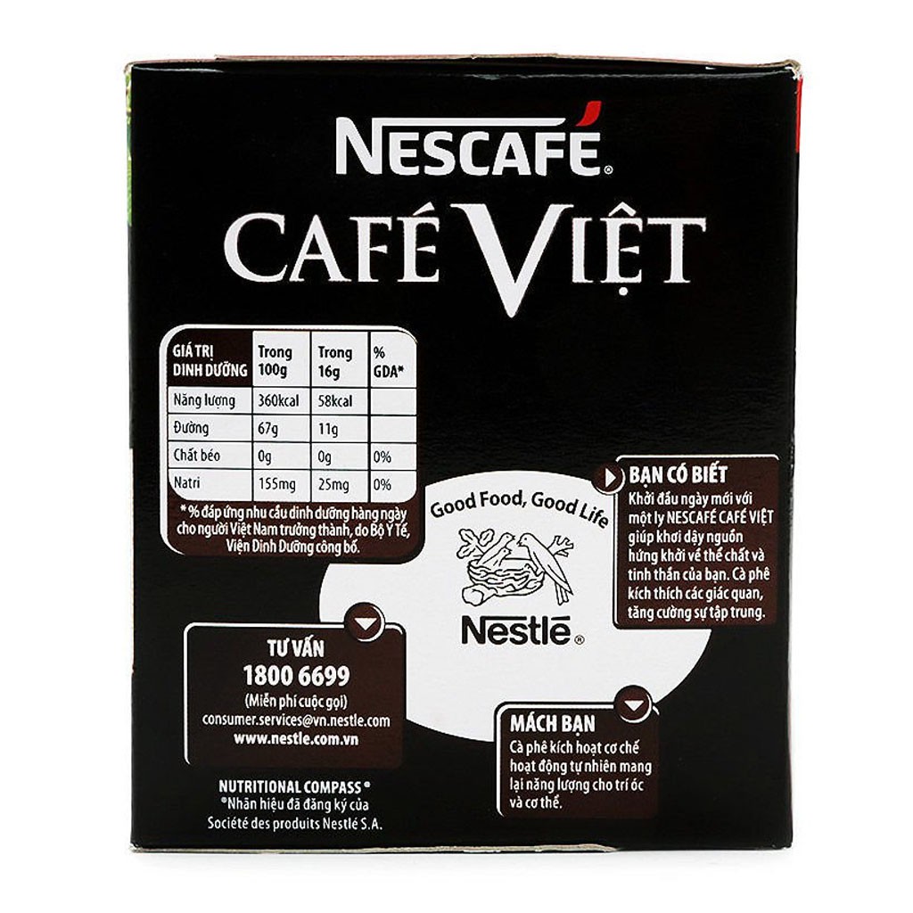 [CHÍNH HÃNG] Cà Phê Đen Hòa Tan Nescafé Café Việt Hộp 240g (15 gói x 16g) | BigBuy360 - bigbuy360.vn