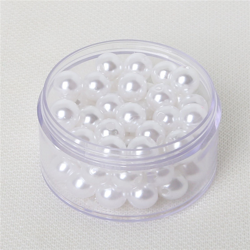 Set Hạt Ngọc Trai Nhân Tạo Tròn 4/6/8/10mm Dùng Làm Đồ Trang Sức Thủ Công