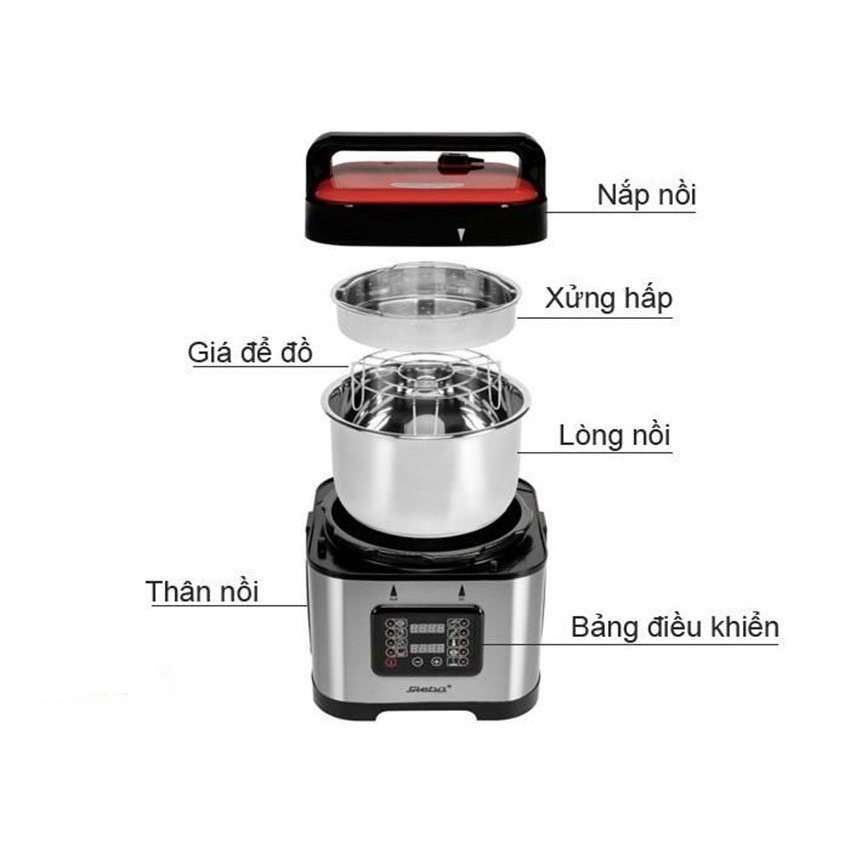 Nồi áp suất điện STEBA DD1 ECO 5.0 dung tích 5 Lít