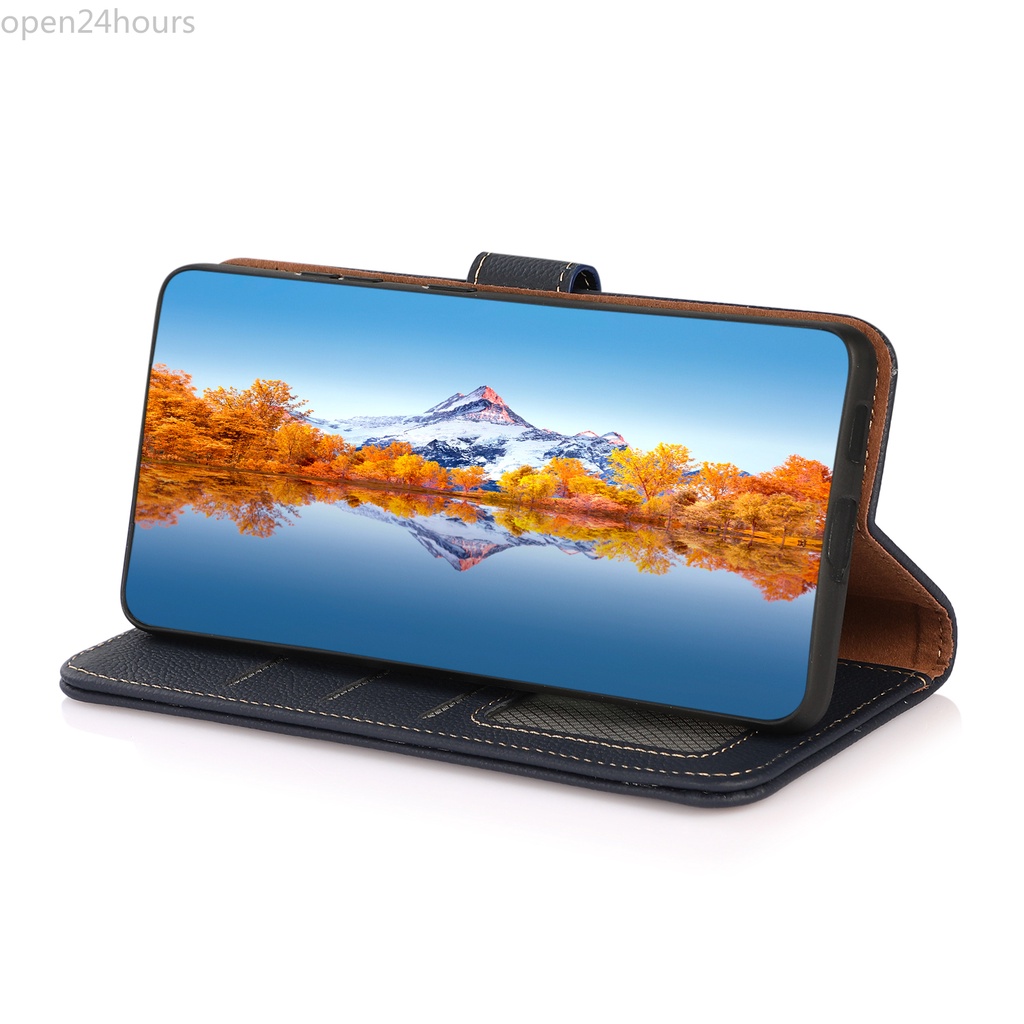 IPhone 15/14 Plus 15/14/13/12/11 Pro Max 13/12 mini SE 2020 iPhone Xs/XR/X Max iPhone 8/7 Plus Với chức năng bàn chải chống trộm RFID nắp gập Bao da ví da thật PU tự nhiên