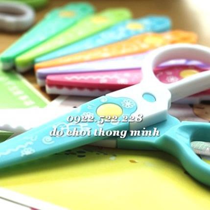 Combo kéo nhựa an toàn cắt 6 kiểu đường viền - hàng xuất Nhật