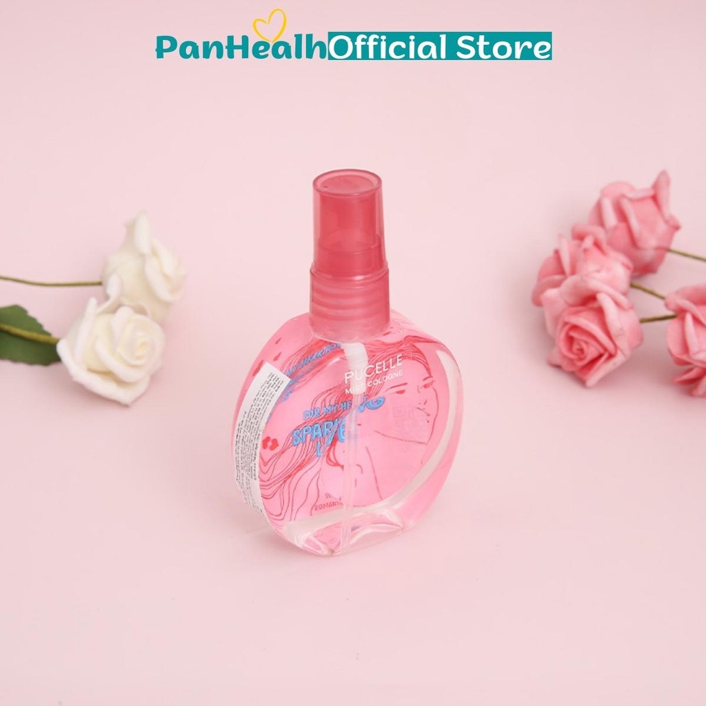 Nước hoa trẻ em Pucelle Sparkling Love 75ml, Xịt quần áo đuổi muỗi cho bé