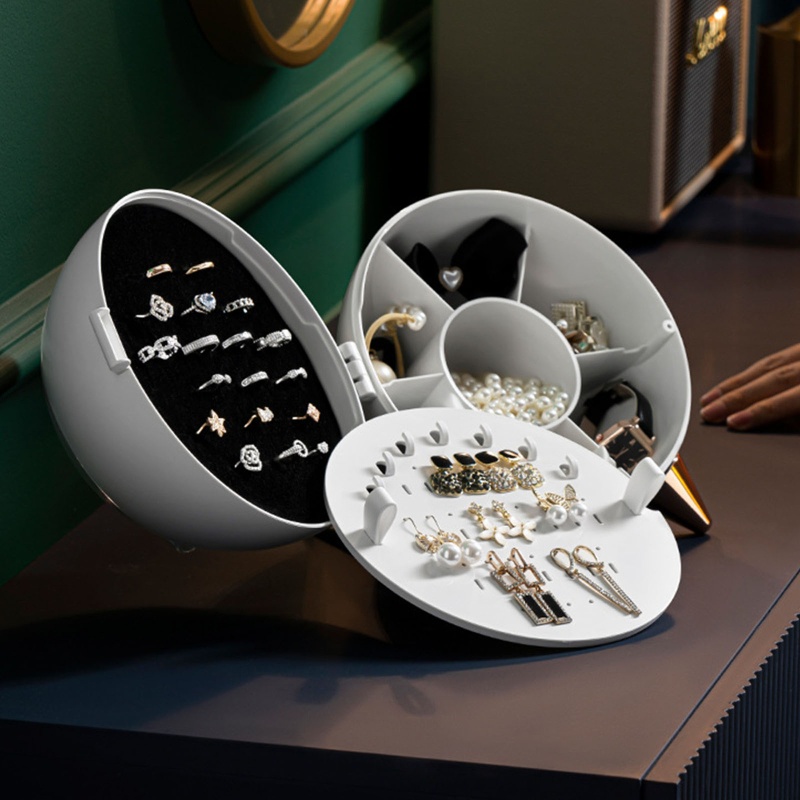 Hộp Đựng Trang Sức Trong Suốt Có Nắp Đậy Tiện Dụng