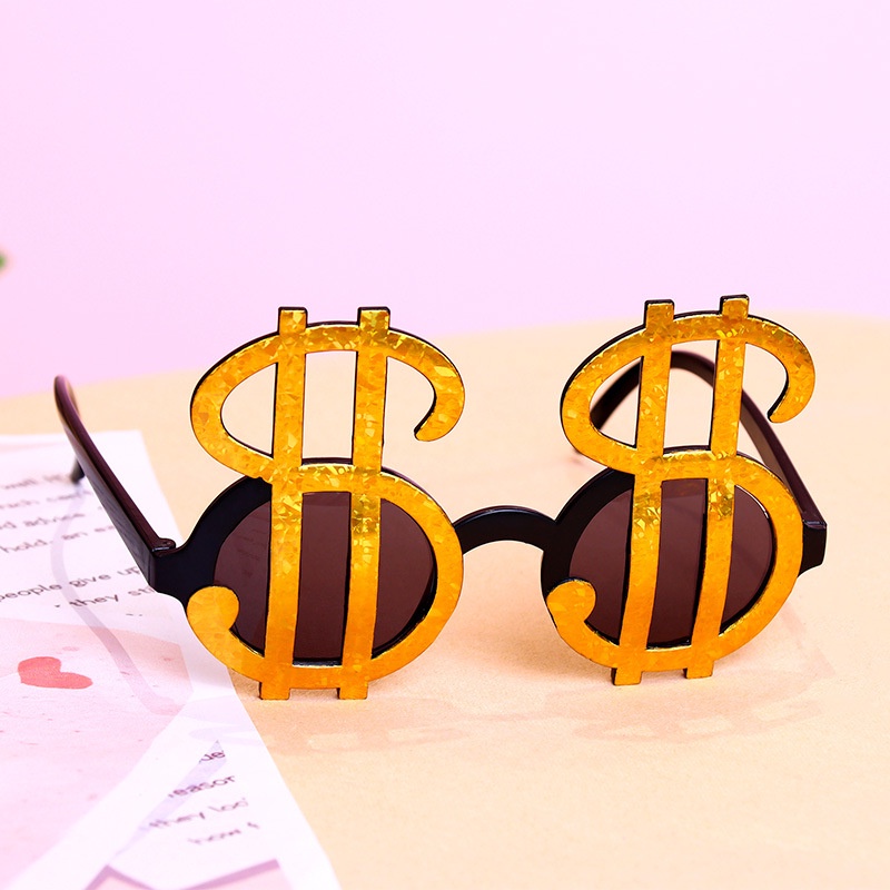 phụ kiện trang trí bánh kem  [FREESHIP] kính tỷ phú trang trí bánh,đồ chơi sinh nhật