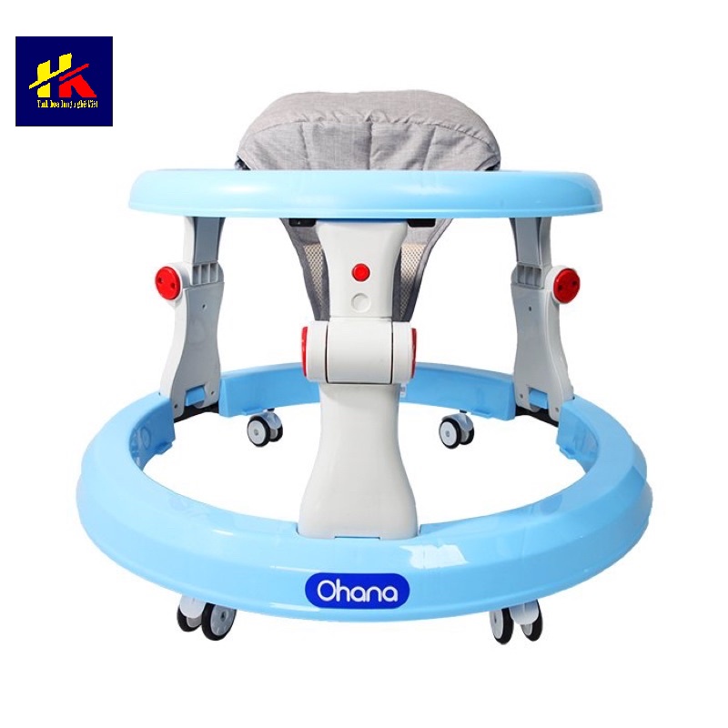 Xe tập đi Ohana đa năng có thể làm bàn ăn dặm siêu tiện lợi, Xe Tròn Tập Đi Cho Bé Có Bàn Ăn Dặm tiện ích 2 trong 1